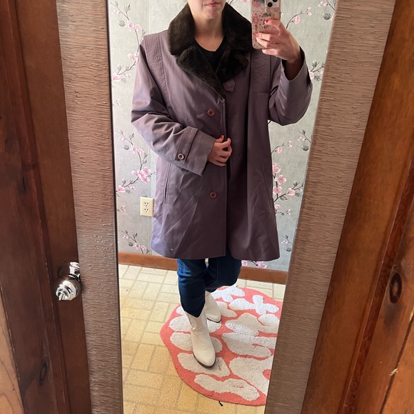 VINTAGE 1970s Purple Fitz jacket size 12 - Picture 8 of 8